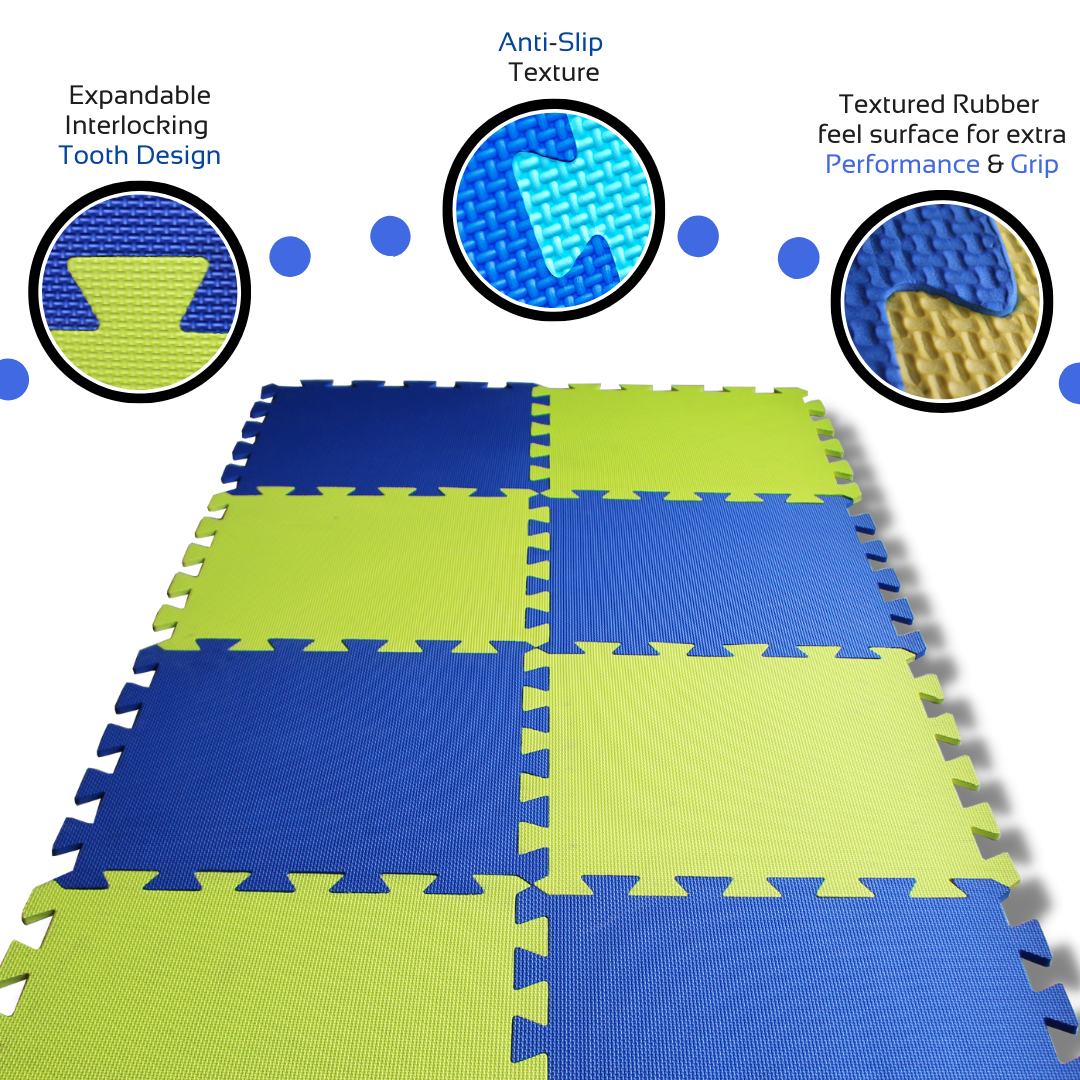 20mm Thick Multi-Coloured Mats | Pack of 8 | Wide Range of Colour Combinations