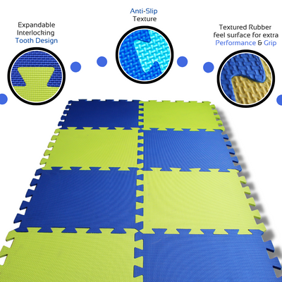 20mm Thick Multi-Coloured Mats | Pack of 4 | Wide Range of Colour Combinations